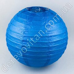 Бумажный подвесной фонарик, синий, 40 см