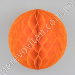 Бумажный шар-соты, оранжевый, 35 см