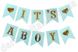Гірлянда для хлопчика "It`s a Boy" с сердцями, блакитна, 16×20×3 м