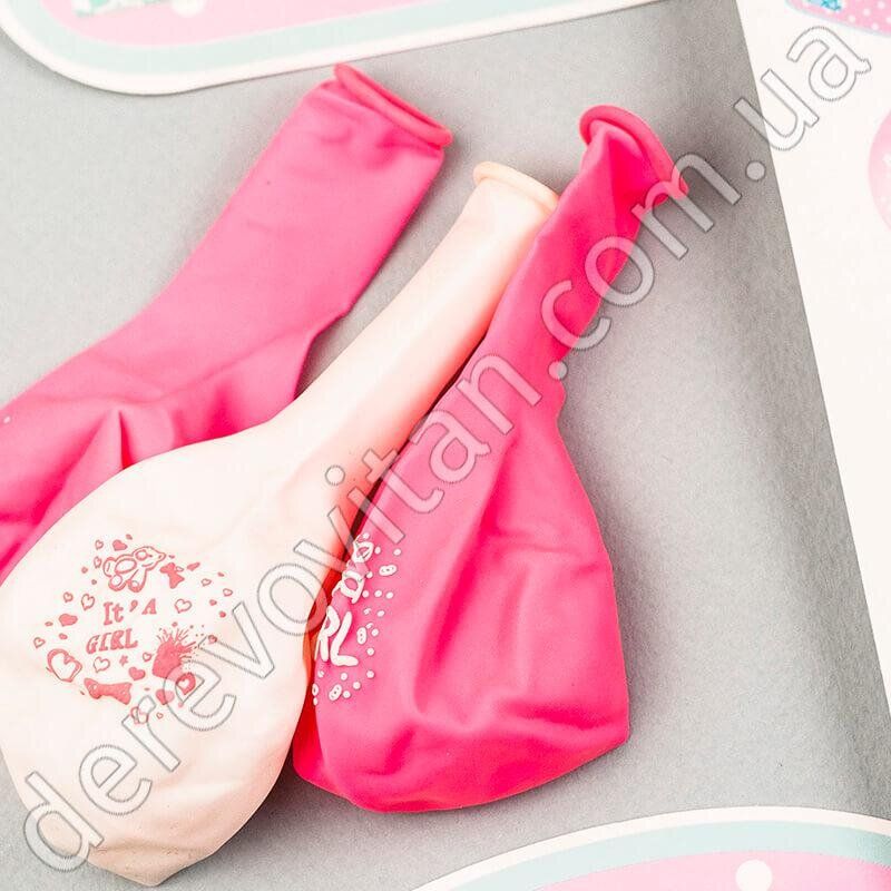 Гирлянда для девочки "Baby Girl" с воздушными шарами (1.4-1.5 м)