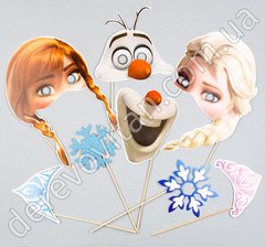 Фотобутафория детская, набор "Frozen", 8 предметов