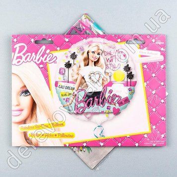 Воздушный/гелиевый шар "Barbie", прозрачный, 66&nbsp;см