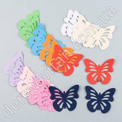 Декор "Бабочки" бумажные, разноцветные, 5×5.5 см 20 шт.
