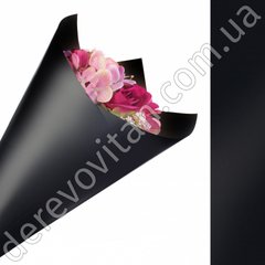 Калька для квітів в рулоні, чорна, 0.6×8 м, код 006