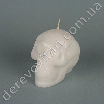 Свеча "Череп", белая, 6.5 &times; 7.5 см