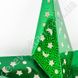 Паперова зірка для декору, зелена, 53 см