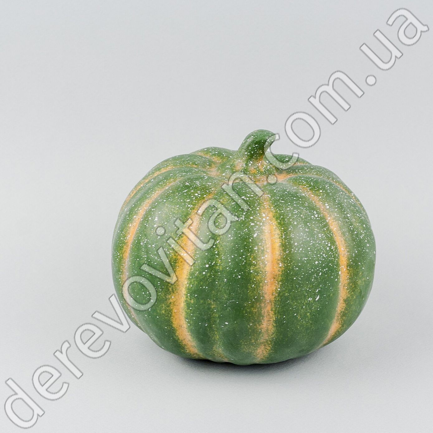 Гарбуз штучний, зелений, 13×15 см