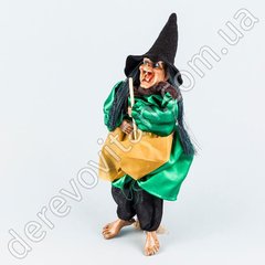 Декор-игрушка на Хэллоуин "Ведьма на метле" (смеется)", 12×31 см