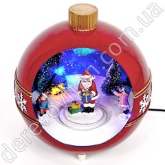 Музыкальный шар "Танцующий Дед Мороз", 2 режима, 16.5×15.5 см
