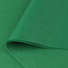 Цупкий папір тішью темно-зелений 28 г/м², 100 аркушів, 50×75 см