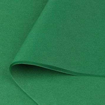 Цупкий папір тішью темно-зелений 28 г/м&sup2;, 100 аркушів, 50&times;75 см