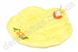 Пасхальная тарелка из сизали "Цветок", желтая, ~30 см