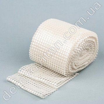 Лента из жемчуга, белая, 11.5см&times;8.5м