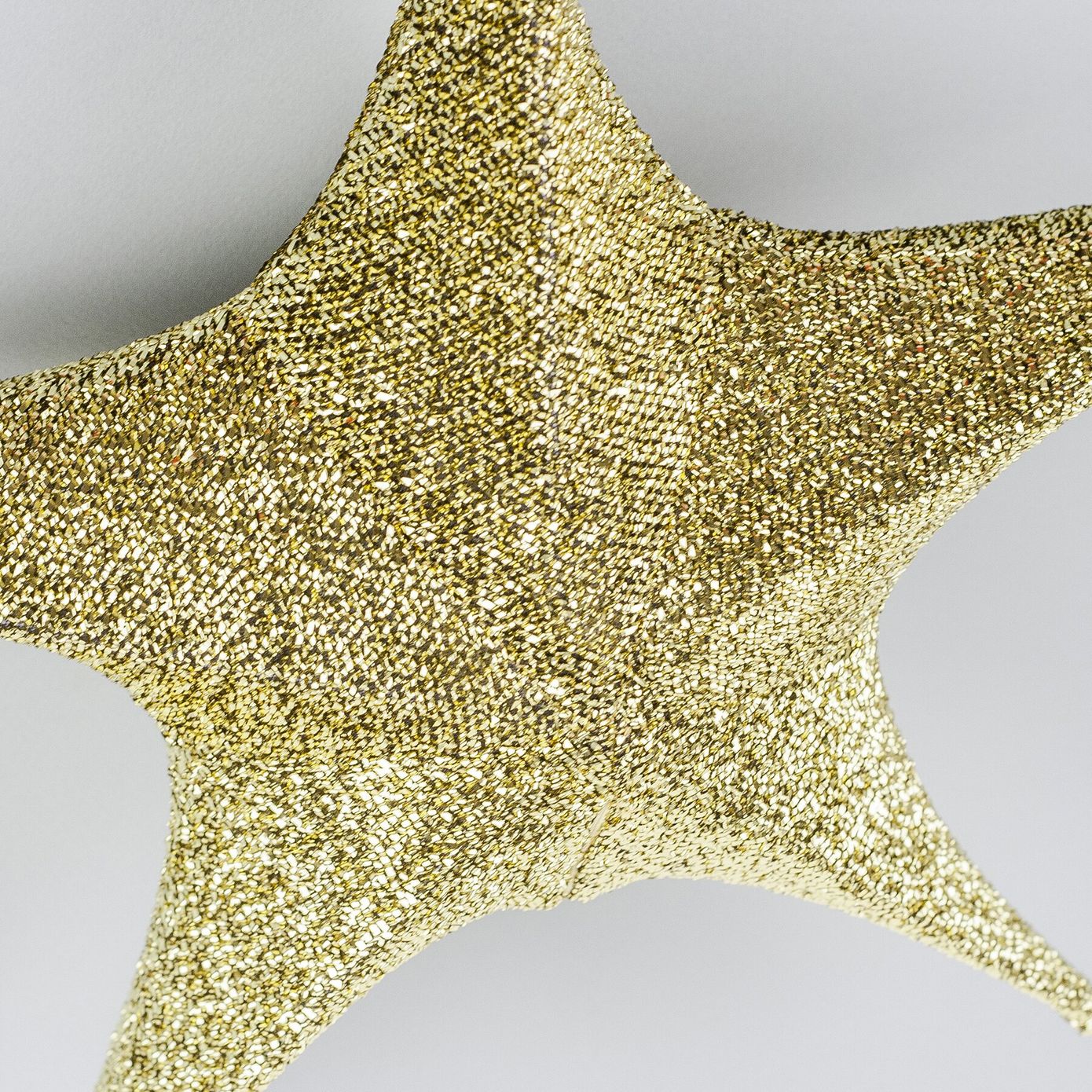 Звезда подвесная для декора из ткани, темное золото, 40 см