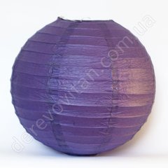 Бумажный подвесной фонарик, фиолетовый, 30 см