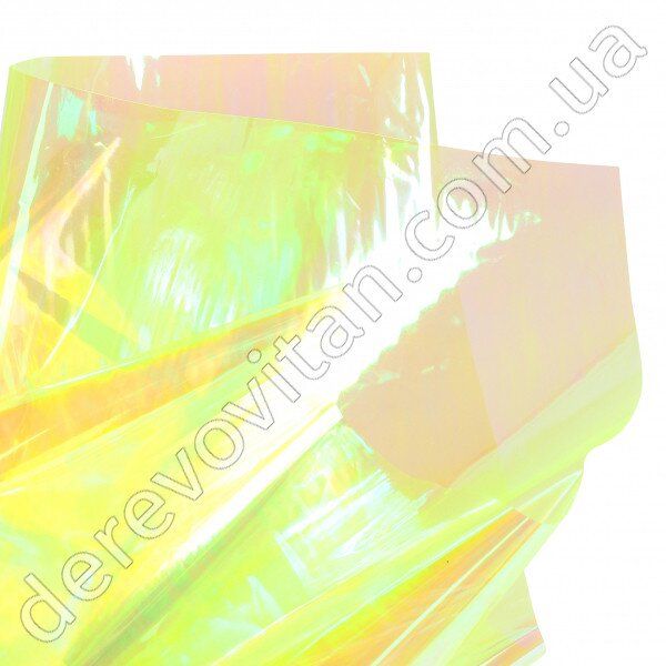 Бумага пленка "Хамелеон" упаковочная, желтая, 20 листов 50×70 см