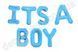Фольгированная надпись из воздушных шаров "It's a Boy", голубая, 32&times;256&nbsp;см