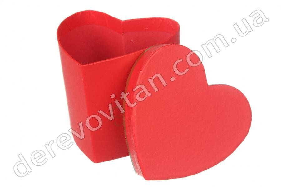 Подарочные коробки "Сердце" красные, набор из 6 шт., 8×8.5×9 см