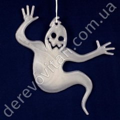 Подвеска-декор на Хэллоуин светящаяся "Привидение", 2 шт., 12×15 см