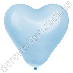 Воздушные шары "Сердце" латексные, светло-голубые, 30 см 12", 98-100 шт. 