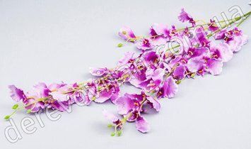 Гілка орхідеї декоративна, бузкова, 1 м