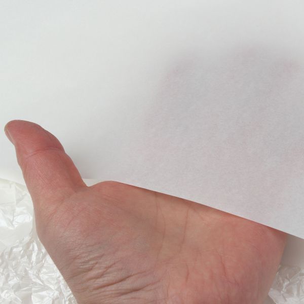 Водостійкий папір тішью, перлинно-білий, 50×70 см, 20 аркушів