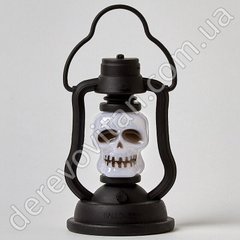 Декоративний led-ліхтар на Хелловін "Череп", 7×11 см, 3 шт.