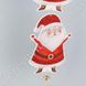 Гирлянда новогодняя с бубенцом "Санта Клаус", вертикальная, 90 см