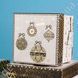 Подарочные коробки "Merry Christmas, игрушки", белые , набор из 6 шт.
