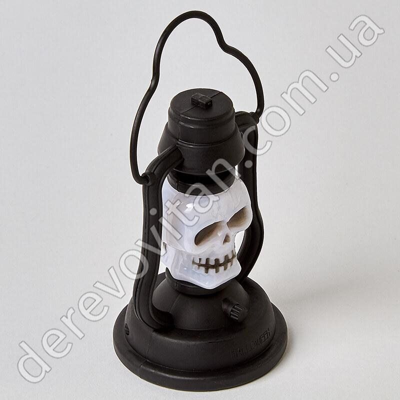 Декоративний led-ліхтар на Хелловін "Череп", 7×11 см, 3 шт.