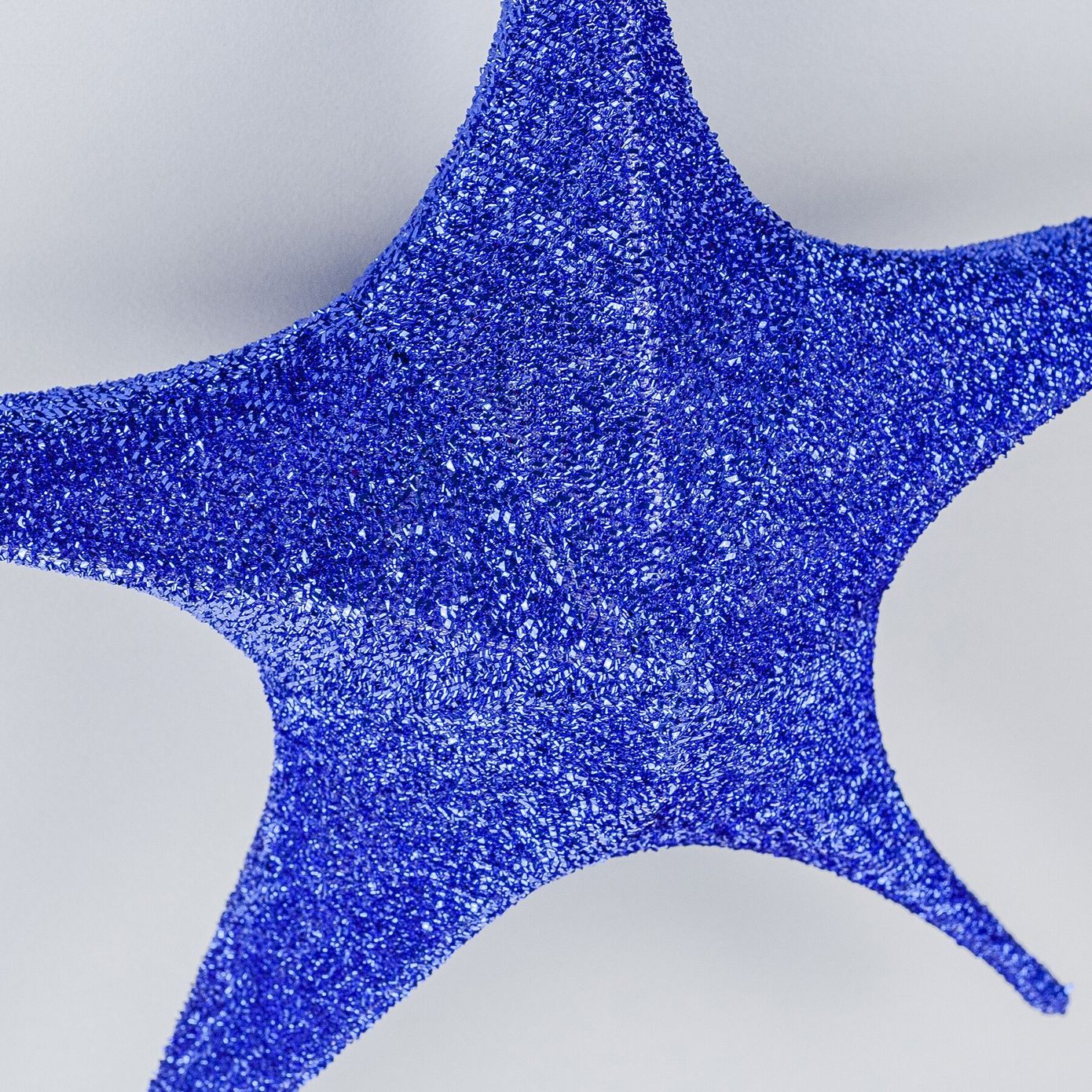 Підвісна зірка з тканини, синя, 65 см