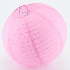 Підвісний паперовий ліхтарик, світло-рожевий, 30 см