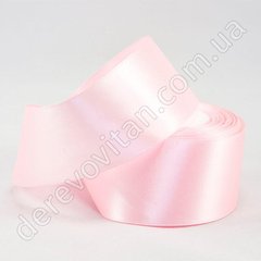 Лента атласная светло-розовая, 2.5 см×23 м