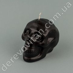 Свеча "Череп", черная, 6.5 × 7.5 см