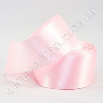 Лента атласная светло-розовая, 2.5 см&times;23 м