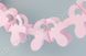 Детская гирлянда "Пустышки" из тишью, розовая, 2.6 м