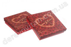 Подарочные коробки плоские "Rose", упаковка 6 шт., 17×17×4 см