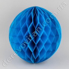 Бумажный шар-соты, голубой, 15 см