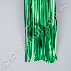 Шторка для фотозони з фольги, зелений сатин, 100×200 см