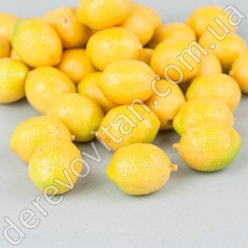 Лимони штучні, 2.5&times;3.5 см, 40 шт.