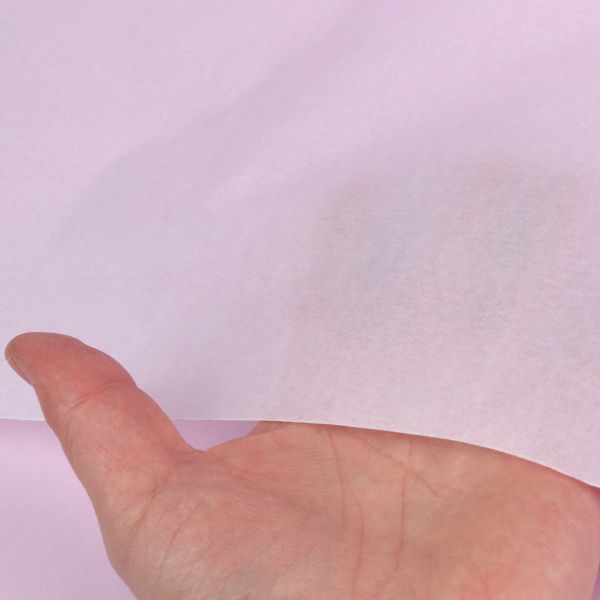 Водостійкий папір тішью, бузково-рожевий, 50×70 см, 20 аркушів