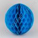 Бумажный шар-соты, голубой, 15 см