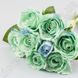 Букет искусственных роз, мятно-голубой, 8 шт., высота 26 см