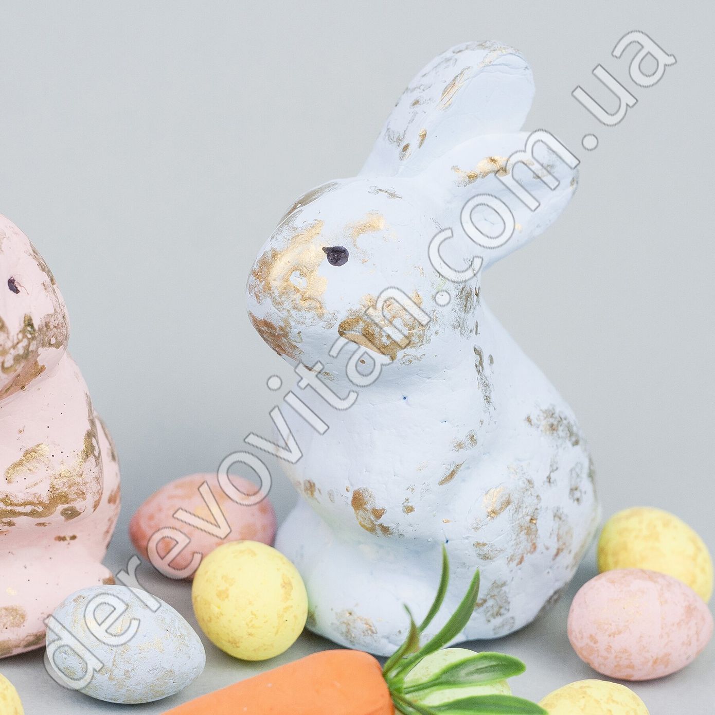 Набір декору до Великодня "Кролики та крашанки", 13 предметів