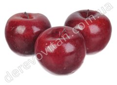 Декоративні яблука, бордові, 7 см, 5 шт.