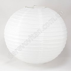 Бумажный подвесной фонарик белый (брак), 35 см, min 5 шт.