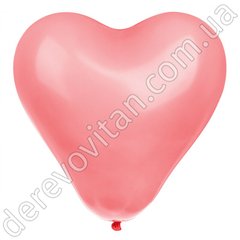 Воздушные шары "Сердце" латексные, коралловые, 30 см 12", 98-100 шт. 