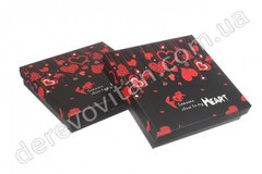 Подарочные коробки плоские "Heart", упаковка 6 шт., 17×17×4 см