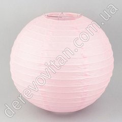 Бумажный подвесной фонарик, светло-розовый, 20 см