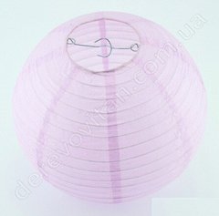 Бумажный фонарик шар, лавандовый/сиреневый, 25 см